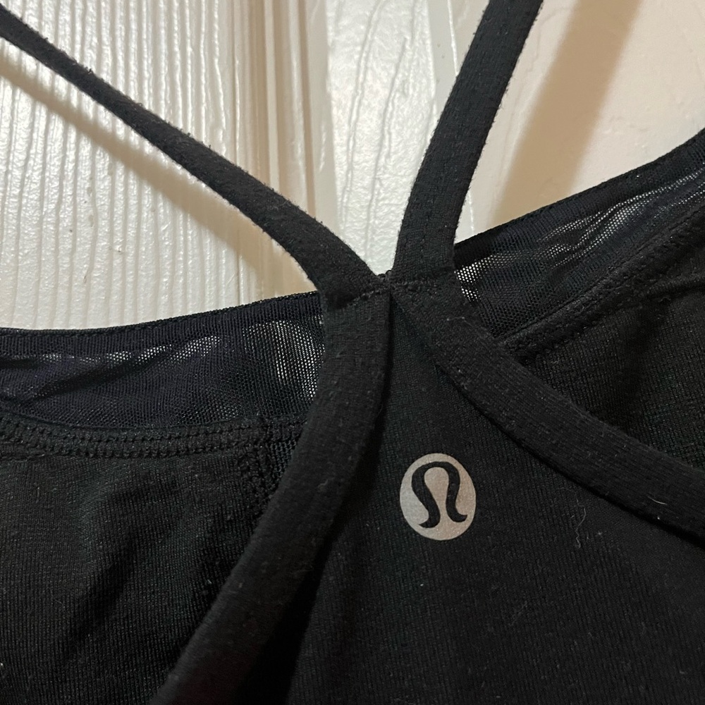 lululemon athletica Black Strappy Sports top - Picture 2 of 5